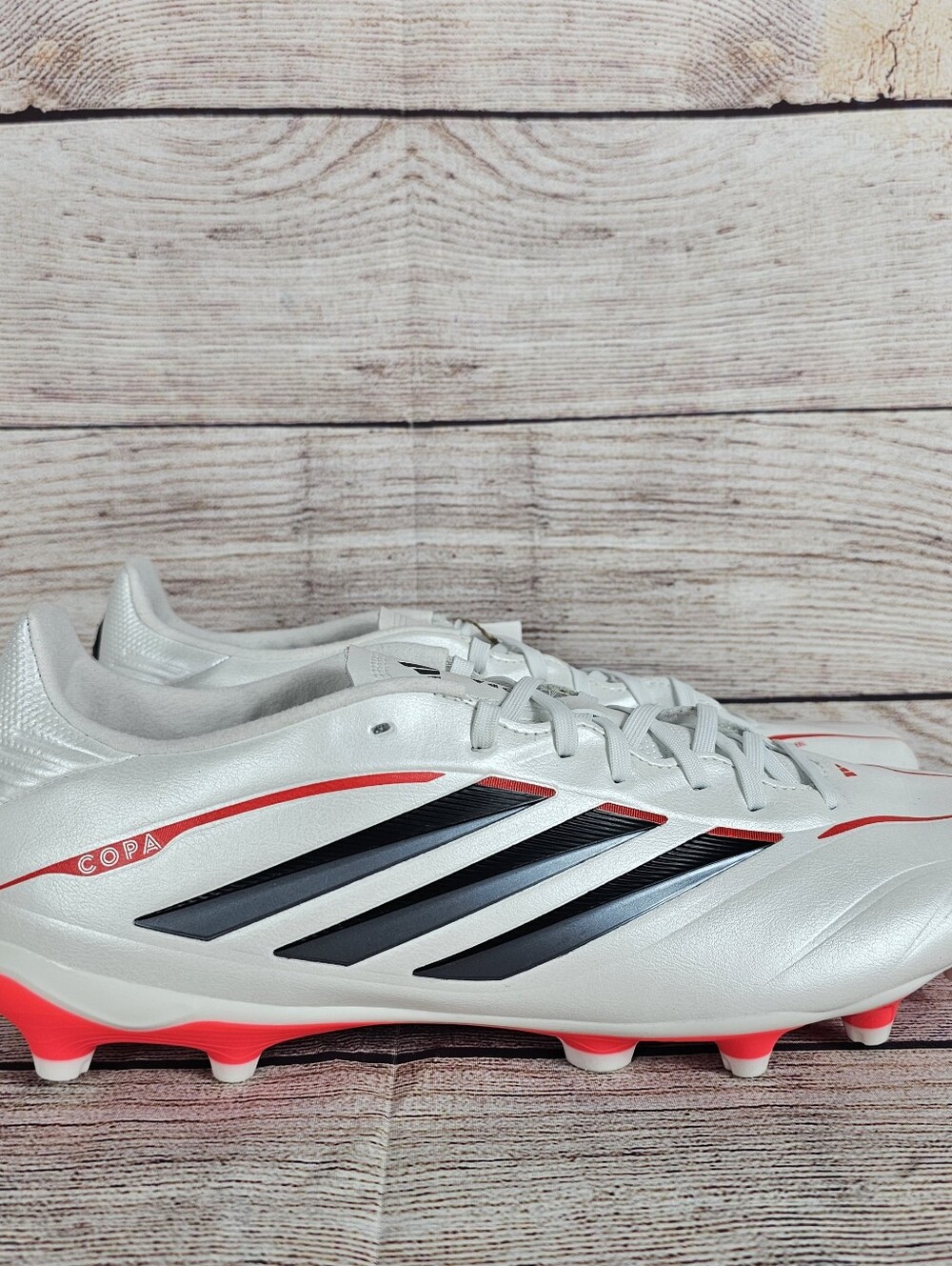 ADIDAS COPA PURE IV League Men White Lucid Red Soccer Cleats JQ0484 Size 10 NWOB